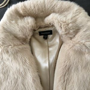 bebe Fur Trimmed Coat
